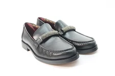 Franco Sarto Women's A-Lizzy Black Leather Loafers FS 7.5M