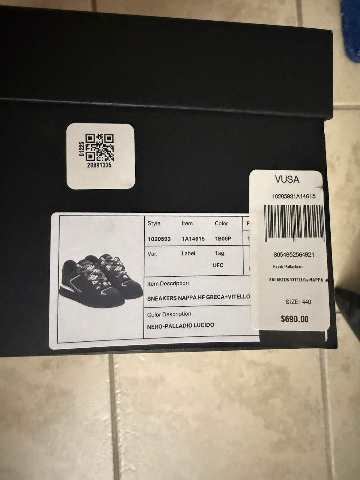 Versace Men Low Top Palladium Sneakers Men 44 Or US 11 image 2