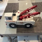 VINTAGE Tonka Wrecker Tow Truck  24 Hour Service White Double Boom