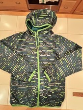 Columbia Jacket Omni-Wick Boys Y-Lg Full Zip Hooded Long Sleeve Green/Blue COOL 