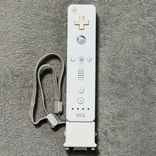 Nintendo Wii Remote Control White Wiimote RVL-003 w/ Motion Plus Adapter