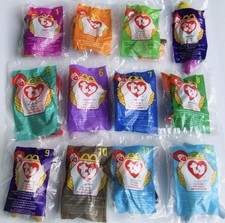 TY 1993 Original Tag Beanie Baby McDonalds Happy Meal 1-12 Full Set 1998 Sealed