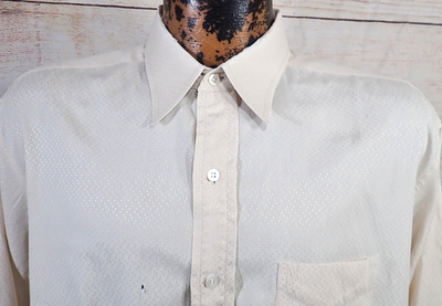 Vintage 50's 60's Towncraft Sanforized Distressed Dress Shirt Mens