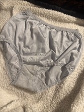 Vintage COTILLION Blue Lace Trim Delicate Nylon Panties Briefs Cotton Crotch 5
