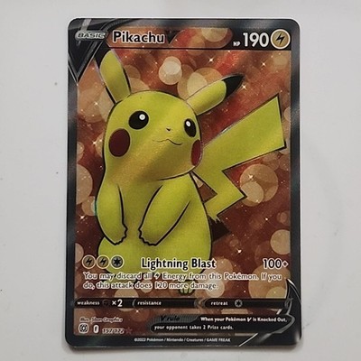 Pokémon Brilliant Stars Pikachu v Ultra Rare Full Art Holo 157/172     NM +   