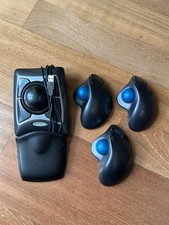 Logitech Ergonomic Wireless Trackball and Kensington Expert Wired Mouse - All 4