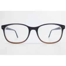 Liz Claiborne L607 Navy Blue Brown Rectangular Eyeglasses Frames 01X4 135