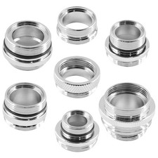 7-Piece Faucet Adapter Set - Brass Male  Female Aerator Adapters for Sink, W...