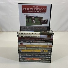 14 Misc Golf Instructional DVDs Guides Faults Fixes Tips Drills Fundamentals Lot
