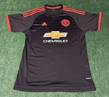 Adidas Manchester United Chevrolet 2015 Solid Soccer Football Jersey Neon XL