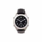 Verbalise Mens Talking Watch with Black Leather Strap VPR73-LBK