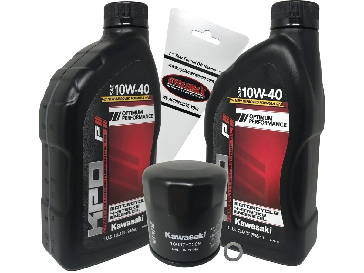 アブソリュート15Pプラグ済み Kawasaki OEM Oil Change Kit for 2015-2022 Kawasaki Versys 650