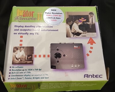 Antec TVator Remote II for PC/Mac 1024/768 with 16M Colors CIB 1998