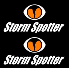 Two PACK - 7" Storm Spotter Decals - Features the SkyWarn logo, Storm Chaser