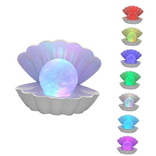 Beach Themed RGB 8 Colors Changing Mood Shell Pearl RGB (Red, Green, Blue)