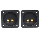 2 Pcs Junction Box Speaker Connector Sound Equipment Accessories