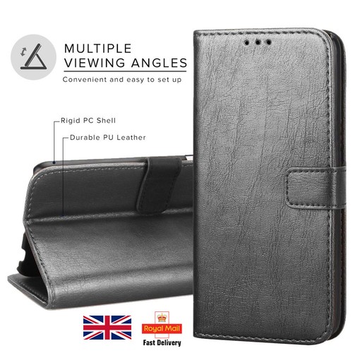 Premium Leather Flip Wallet Stand Case Cover For All Sony Xperia Mobile Phone UK - Picture 2 of 9
