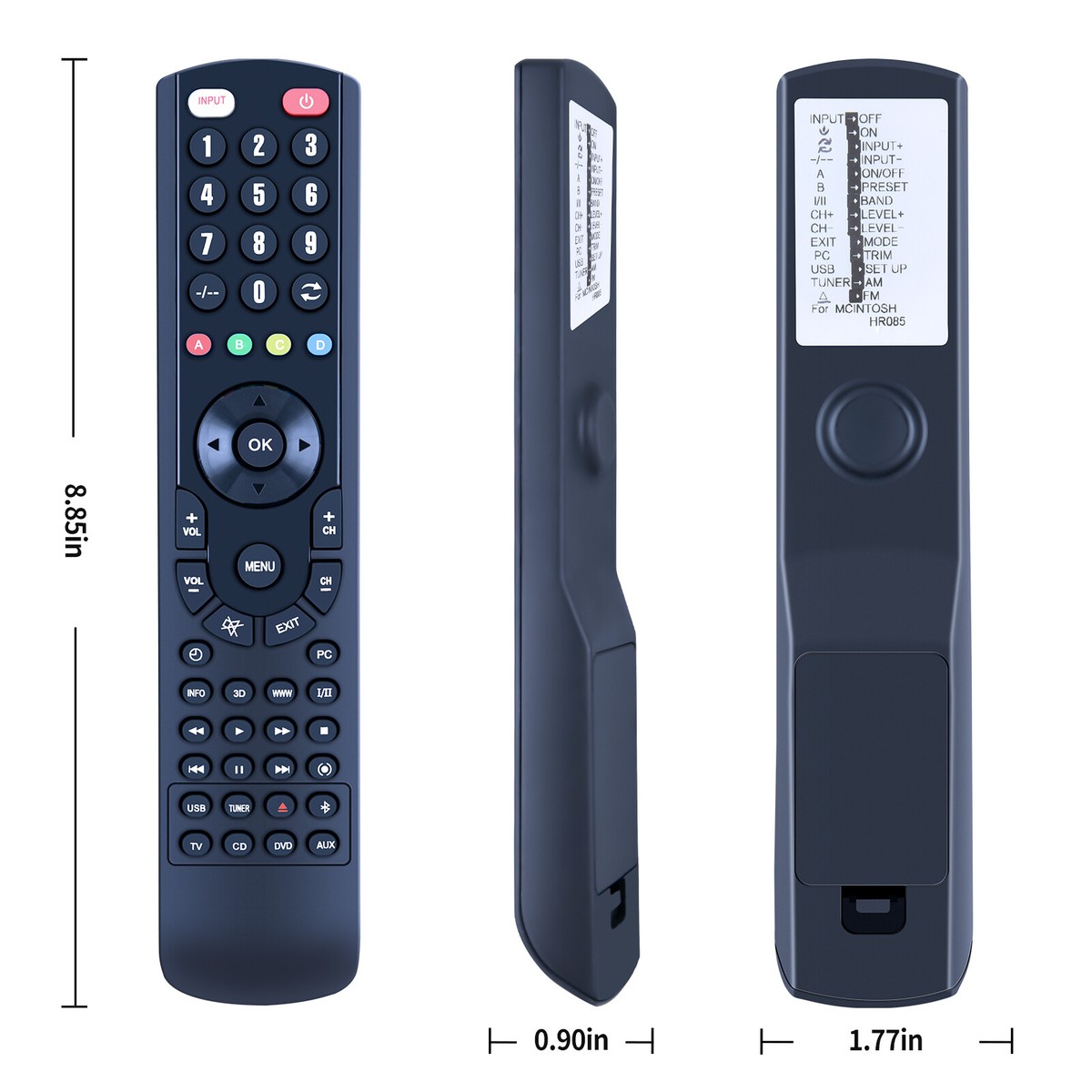 McIntosh マッキントッシュ HR085 HR085 Replacement Remote Control For Mcintosh ​MX200 A/V