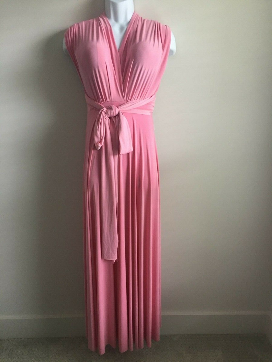 Convertible Dress Dessy Multiway Dress Style-Your-Way Tie Long Mesh  Bridesmaid Dress David's Bridal