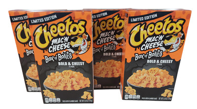 Cheetos Limited Edition Mac'n Cheese Box of Bones Bold & Cheesy 4 x 5.9 Oz Boxes