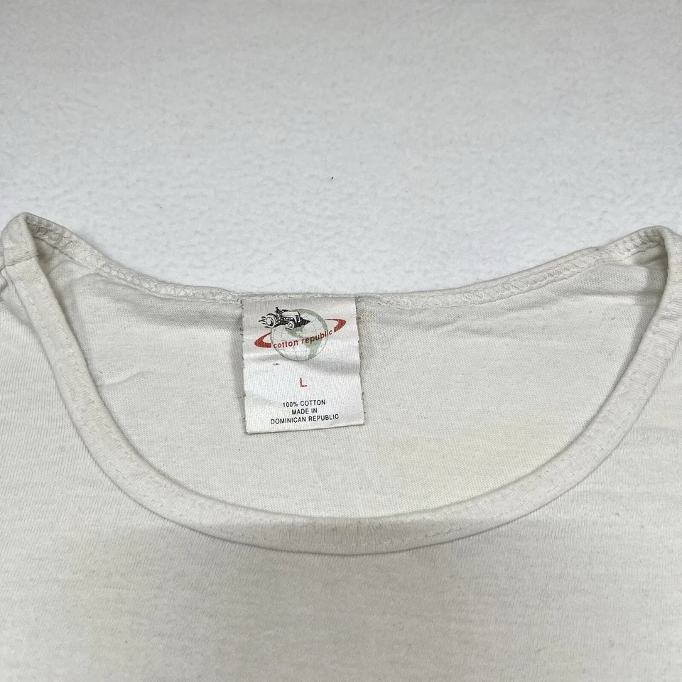 Camiseta Regata Vintage Maui and Sons Tamanho G Logotipo Tubarão Surf Anos 80 Anos 90 Ponto Único - Imagem 3 de 4