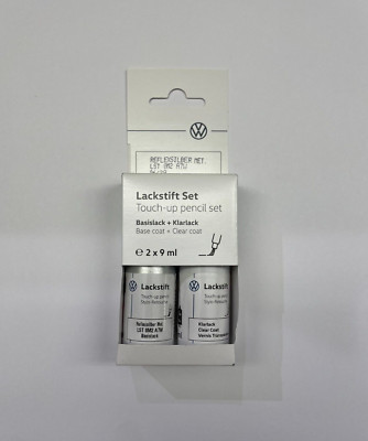 Original VW Audi Lackstift Set 18 ml LA7W LST0M2A7W Reflexsilber Metallic