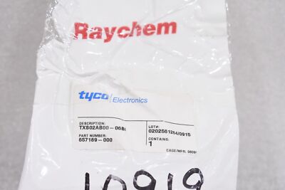 TYCO RAYCHEM TXS02AB00-06BI MIL-SPEC TINEL-LOCK BOOT ADAPTER 657189-000