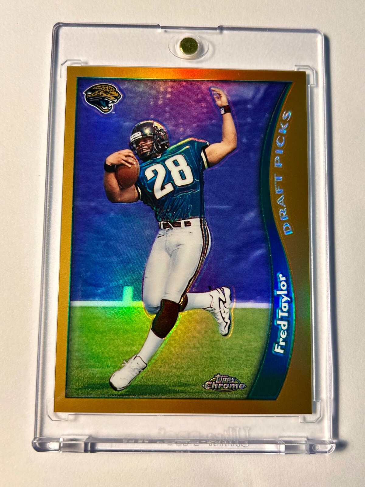 Fred Taylor 1998 Topps Chrome Rookie Card REFRACTOR RC JAGUARS #152