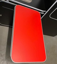 RED TABLE & GREY TRIM + FOLDING LEG KIT - Caravan/Campervan