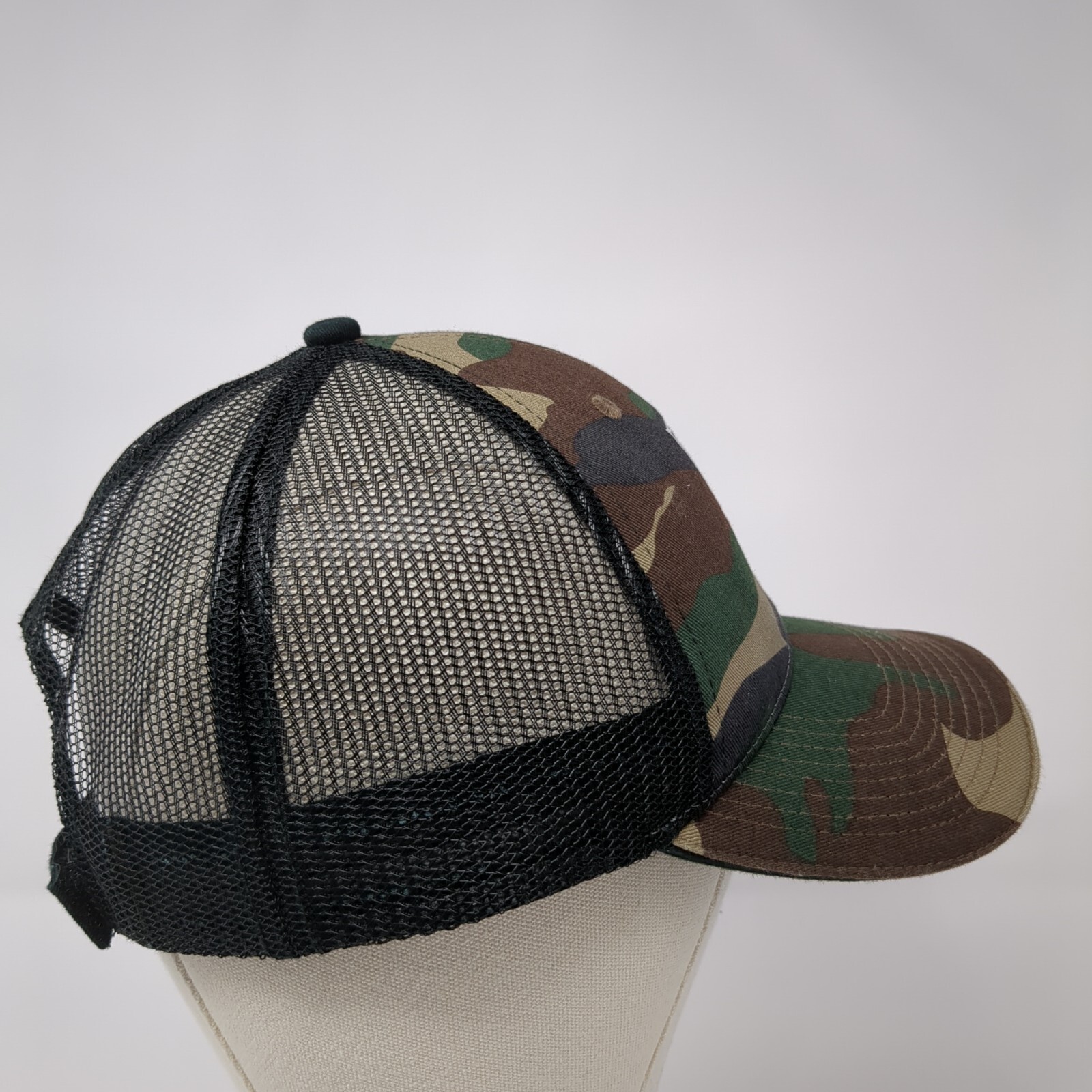 Army Stem Strapback Mesh Back Trucker Hat Camo On… - image 4
