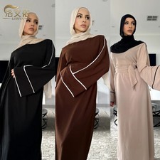 Modest Abaya Women Muslim Long Maxi Dress Turkey Kaftan Cocktail Party Caftan