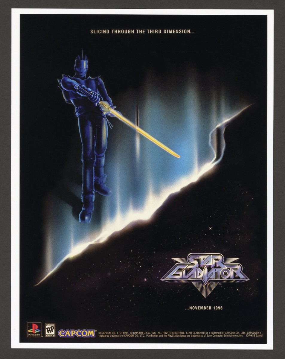 Star Gladiator Playstation 1 PS1 PSX 1997 Promotional Ad Print