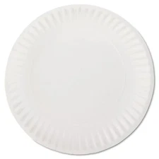 (1000 PLATES) PAPER PLATES 6" WHITE LIGHTWEIGHT UNCOATED DESSERTS/WEDDINGS