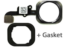 White Silver Ring Home Button  Flex Cable Replacement Part For iPhone 6S 6S Plus