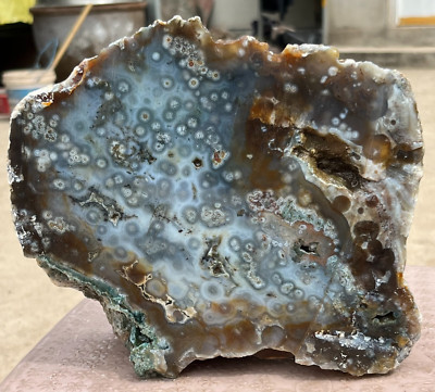 8.16LB Natural Raw Gem Grad Ocean Jasper Rough Quartz Crystal Mineral Specimen