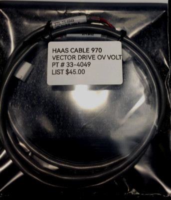 HAAS  CABLE 970 VECTOR DRIVE OVER HEAT PT# 33-4049