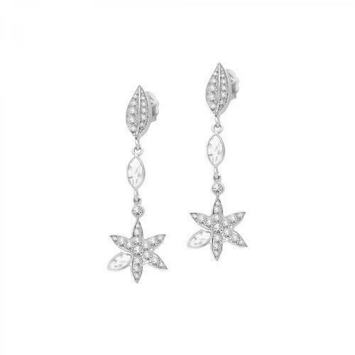 Orecchini di bigiotteria d'argento a cuore