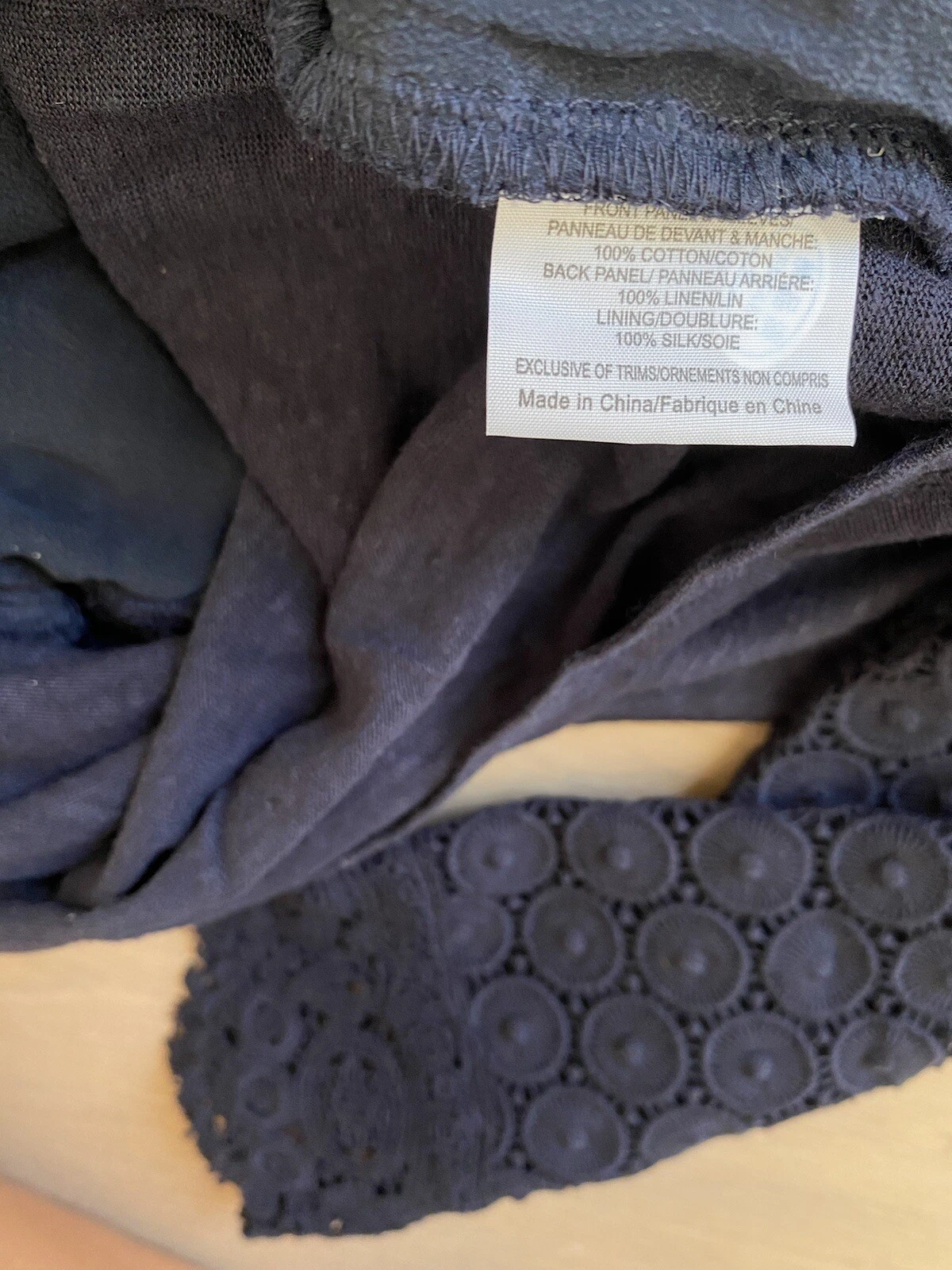 Tory Burch Navy Tunic Top