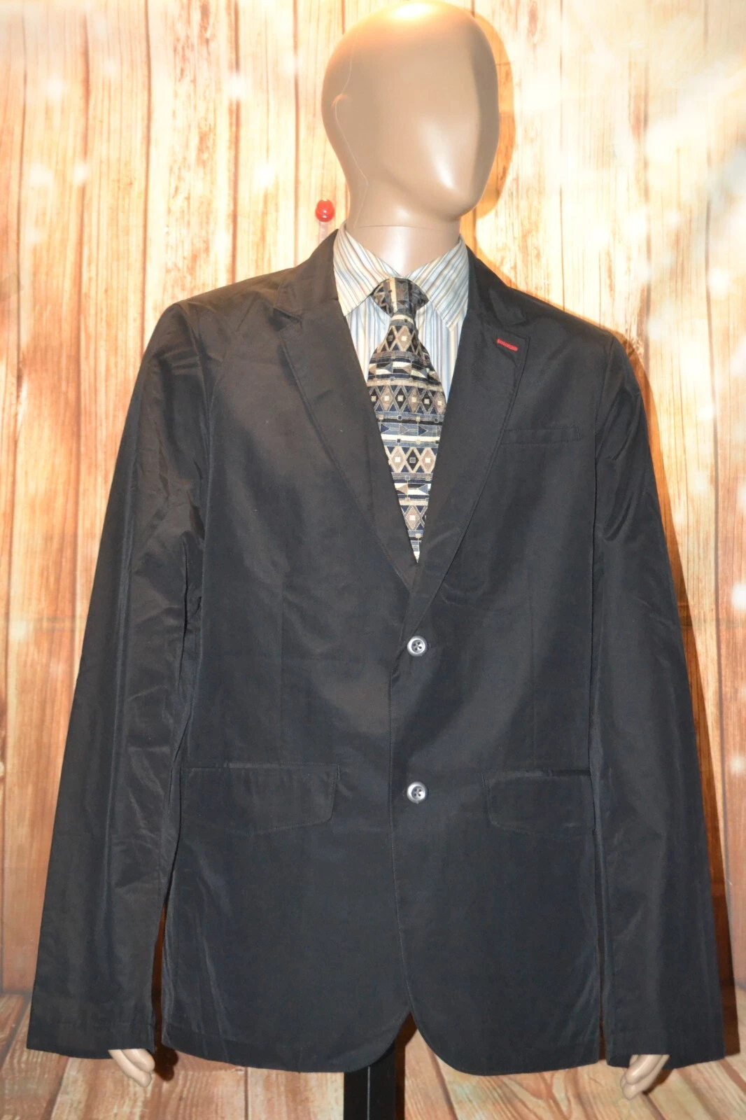 Victorinox Men Original Swiss Army Knife Cotton Nylon Black Jacket Sz 46US