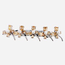 USA Butterfly BARRETTE Hair Clip Hairpin use Swarovski Crystal Elegant Brown J17