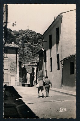 RPPC La Garde-Freinet Var France Street Scene Tardy Ary B&W Photo Postcard
