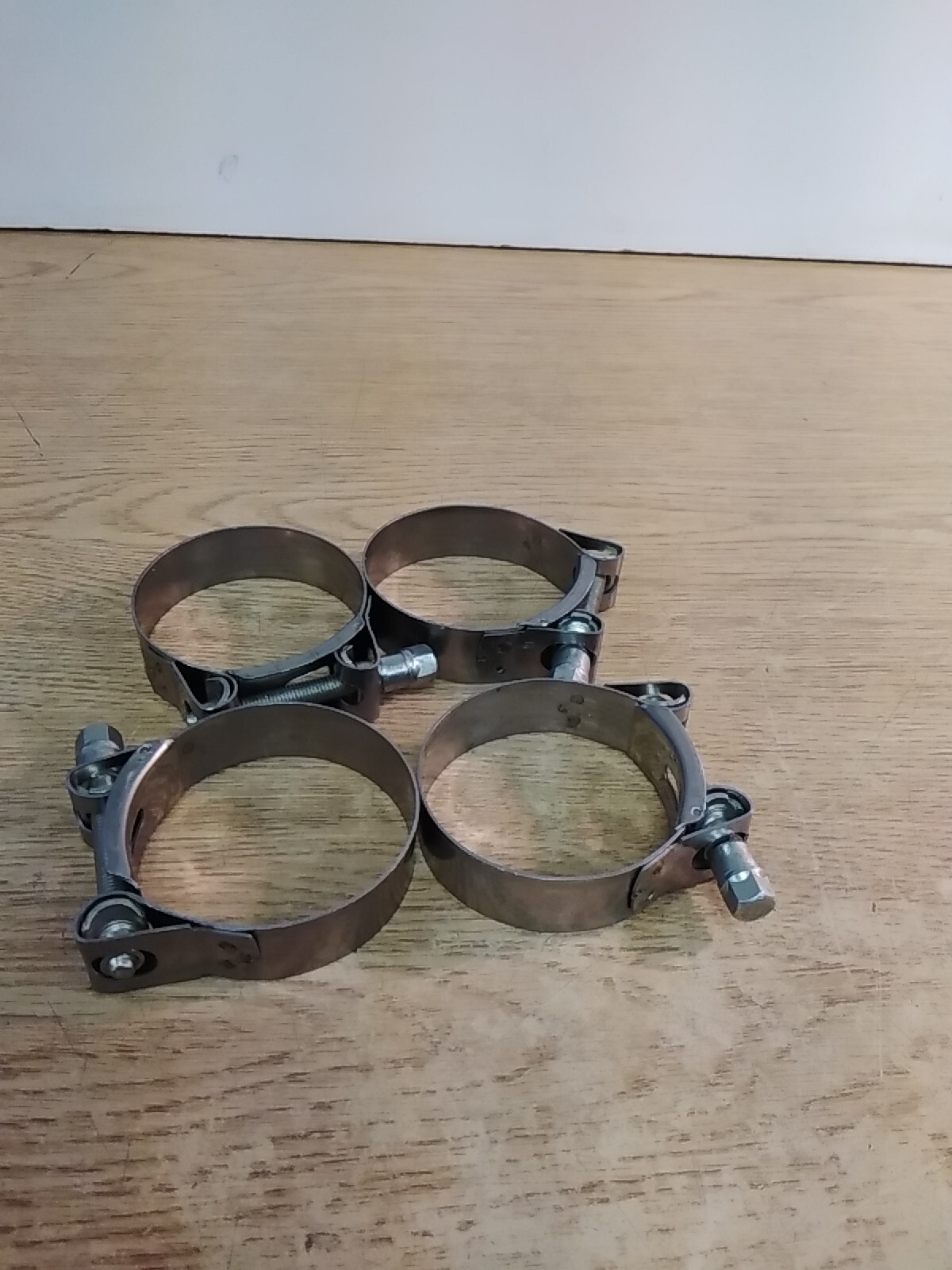 Lot Of 4 Mikalor 59-63mm Supra W2 Clamp 2.25" Stainless Steel