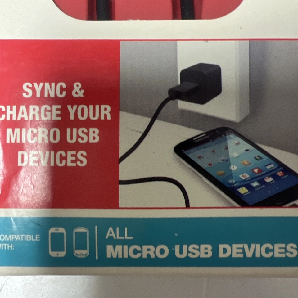 Motor Trend Sync & Charge USB 4 pies cable recto nuevo en caja Foto 4 de 4