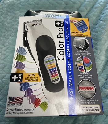 WAHL Professional CLIPPERS Men Trimmer Hair Cutting Kit Tool Machine Color Pro