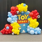 Toy Inspired Story Party Balloons, 75 Pcs Cow Pattern Clouds Printed — photo 3