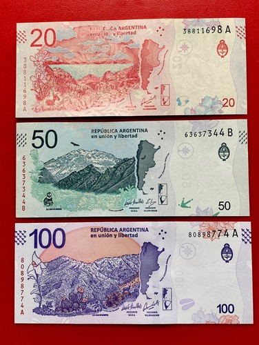 ARGENTINA BANKNOTES FAUNA SET* 20/50/100/200/500/1000 PESOS* ND 2016/2019* UNC - Picture 3 of 6
