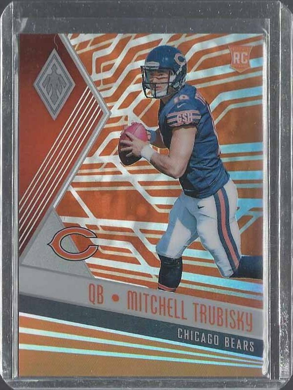 MITCH MITCHELL TRUBISKY 2017 PANINI PHOENIX ORANGE PRIZM ROOKIE RC #D 9/99