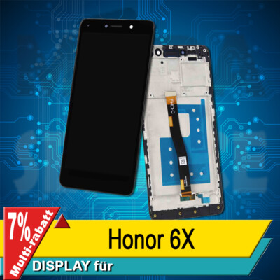 Display Für Huawei Honor 6x Komplettes Bildschirm Lcd Touch Schwarz Rahmen