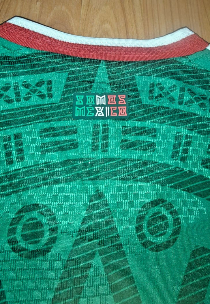 Adult Soccer Jersey  Green *Mexico* Long Sleeve Version jugador ajustada slim fi