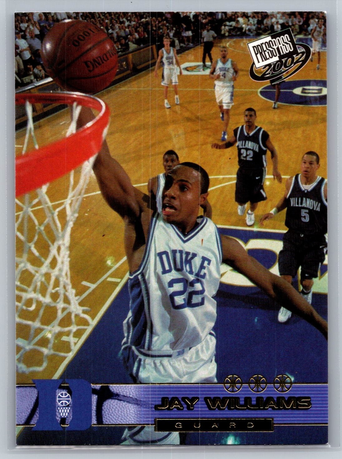 2002 Press Pass #G40B Jay Williams Checklist
